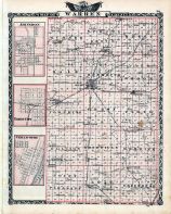 Warren County Map, Abingdon, Yates City, Chillicothe, Illinois State Atlas 1876
